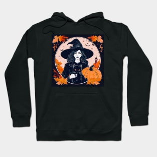 Witch With Black Cat # 9 Hoodie